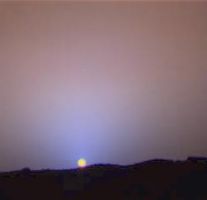 Coucher de soleil sur Mars ( PathFinder )